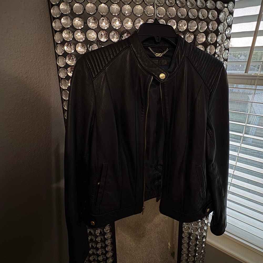 Cole Haan Leather Jacket Size L
